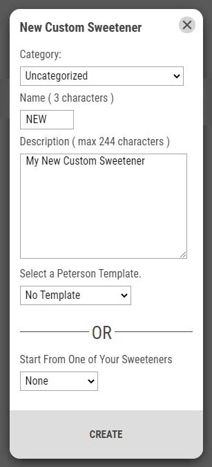 peterson custom sweetner image